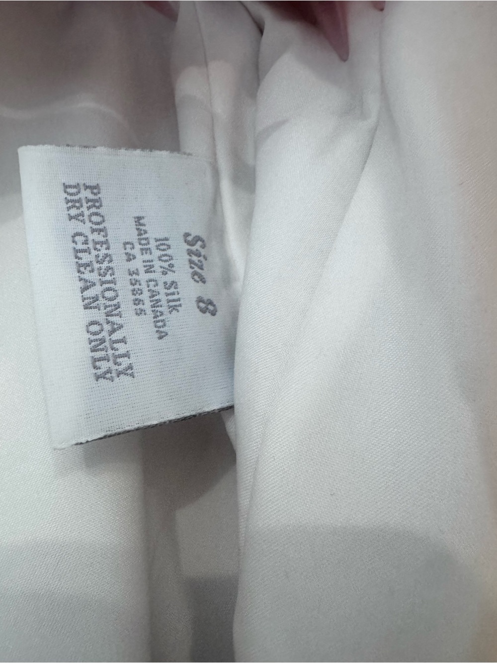 Romona Keveza Cream and Silver Evening gown
